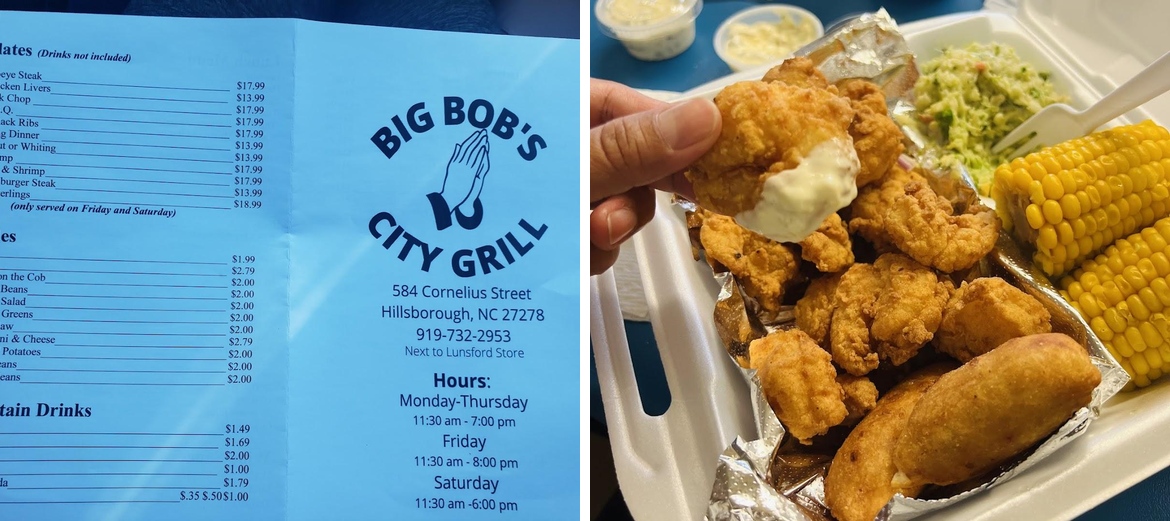 Big Bob's City Grill Menu