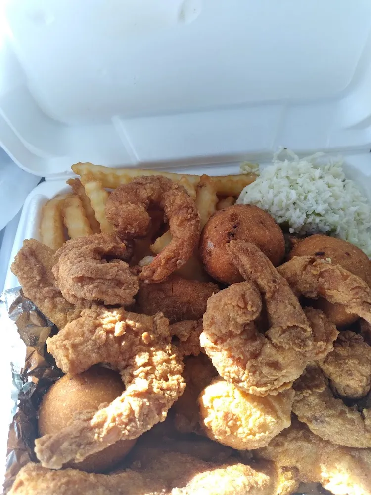Fish and Shrimp Plate