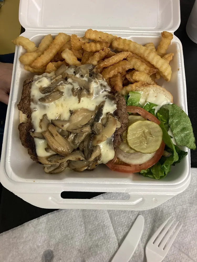 Mushroom Swiss Burger